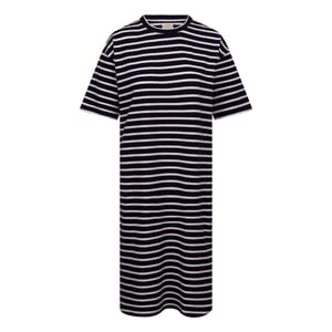 Trespass Dames Elayna T-shirt Jurk (Marine/Wit)