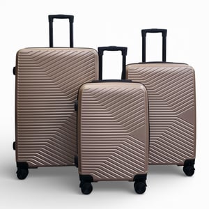 Gouden Hardshell Koffer Robuust 8-wiel Bagagekoffer