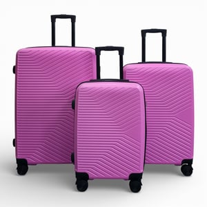 Roze hardshell koffer Robuust 8-wiel bagagekoffer
