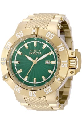 Invicta Subaqua- Noma III 50050 Heren Horloge - Quartz Uurwerk - Roestvrij Staal met groene Wijzerplaat - 50mm