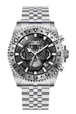 Invicta Pro Diver 48950 Heren Horloge - Quartz Uurwerk - Roestvrij Staal met Grijze Wijzerplaat - 43mm