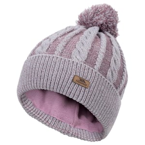 Trespass Dames/Dames Elle Leren Badge muts (Rozentoon)
