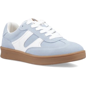 Hush Puppies Maura Suède Dames Blauwe Sneakers