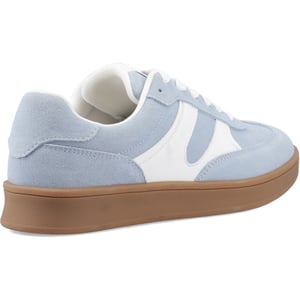 Hush Puppies Maura Suède Dames Blauwe Sneakers