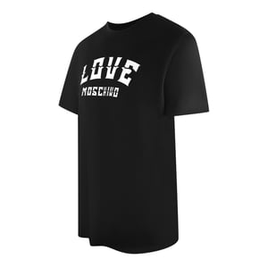 Love Moschino T-shirt Met Opvallend Logo In Zwart