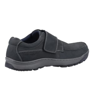 Hush Puppies Heren Casper Leren Klittenbandschoenen (Marineblauw)