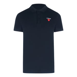 Love Moschino Poloshirt Met Hartlogo In Marineblauw