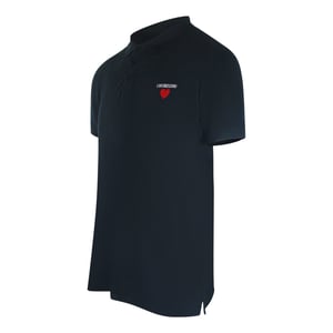 Love Moschino Poloshirt Met Hartlogo In Marineblauw