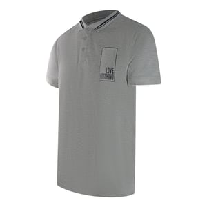 Love Moschino Box Logo Grijze Poloshirt