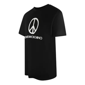 Love Moschino Peace Logo Zwart T-shirt