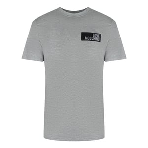 Love Moschino Block Logo Grijs T-shirt