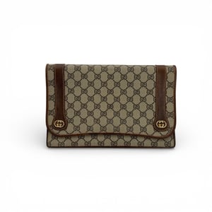 Gucci Vintage stoffen clutch tas