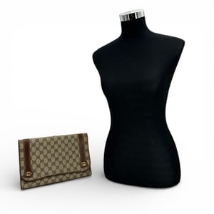 Gucci Vintage stoffen clutch tas