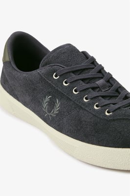 Fred Perry Tennis Schoen Suède Heren Ankergrijze Sneakers