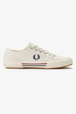 Fred Perry B708 Vintage Tennis Canvas Heren Witte Sneakers