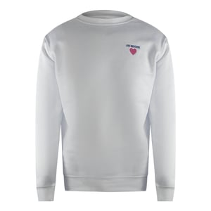Love Moschino Heart Logo Witte Sweatshirt