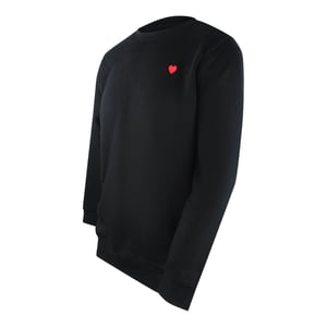 Love Moschino Small Heart Logo Black Sweatshirt