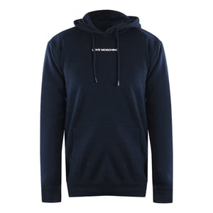 Ik Ben Dol Op De Moschino Marineblauwe Hoodie