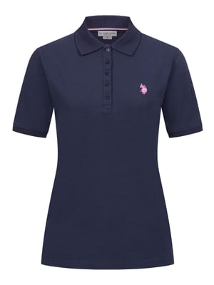 U.S. POLO ASSN. Dames Polo Shirt met korte mouwen gemaakt van katoen elastaan