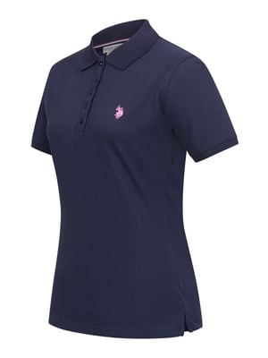 U.S. POLO ASSN. Dames Polo Shirt met korte mouwen gemaakt van katoen elastaan