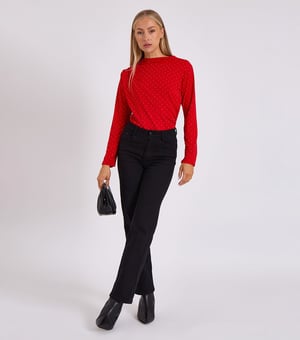 Rode Diamante Stud Cowl Front Bodysuit