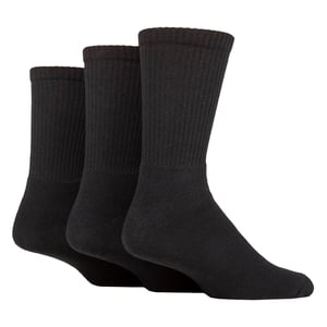 3-Pack Heren Effen Crew Sport Sokken - Zachte Katoenen Everyday Atletiek Sokken
