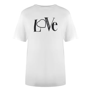 Love Moschino Love Logo Wit T-shirt