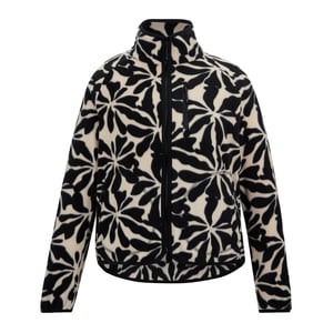 Regatta Dames Frankie Abstract Floral Volledige Rits Fleece Jack (Beige)