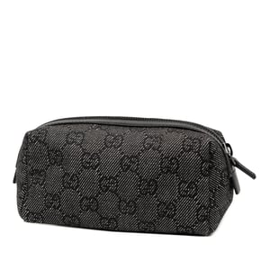 Tweedelige Gg Denim Make-up Tas