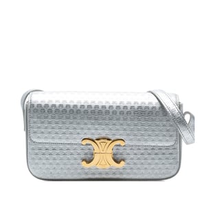 Tweedhands Triomphe All Over Gelamineerd Kalfsleer Claude Schoudertas