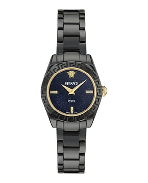 Versace Dv One Diamond Dames Horloge Zwart VE9F00325