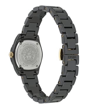 Versace Dv One Diamond Dames Horloge Zwart VE9F00325