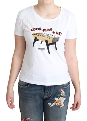 Moschino Tsh5069 Tafelvoetbal T-shirt