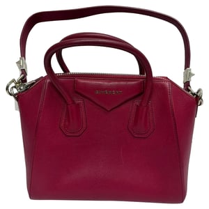 Givenchy Kleine Antigona Handtas in Bourgondisch Geitenleer