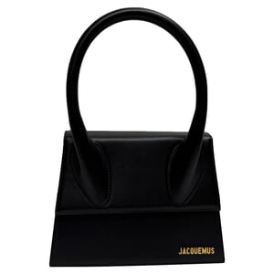 Jacquemus Le Chiquito Top-Handle Tas in Zwart Leer