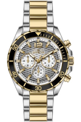 Invicta Pro Diver 50378 Heren Horloge - Quartz Uurwerk - Roestvrij Staal met grijze Wijzerplaat - 43mm