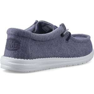 HEYDUDE Wally Stretch Jersey Katoen Heren Marineblauwe Moccasins Schoenen