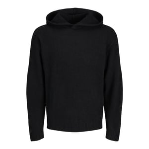 Jack And Jones Heren Ollie Gebreid Hoodie (Zwart)