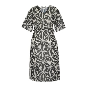 Regatta Dames/Dames Avorno Abstract Bloemen Kaftan (Zwart, Wit)