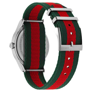 Gucci G-Timeless Bee herenhorloge met stoffen band - YA1264148