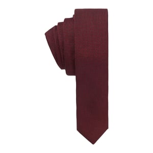 Boss Micro Grid Jacquard Stropdas (Rood)