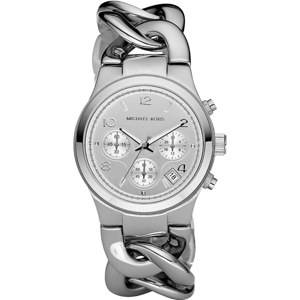Michael Kors Runway Twist MK3149 Dames RVS Chronograaf Horloge 38 mm