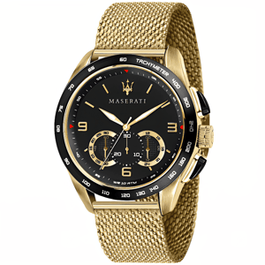Maserati Traguardo R8873612010 herenhorloge met zwarte wijzerplaat