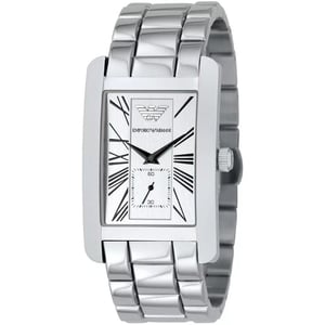 Emporio Armani AR0145 Herenhorloge 32 mm Witte Wijzerplaat RVS