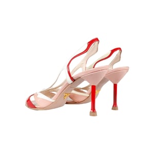 Prada driekleurige slingback sandalen met hak - jaren 2010