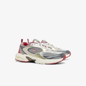 Lacoste Heren Storm 96 2K Synthetisch Leer Trainers (Rood)