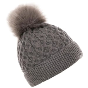 Trespass Dames/Dames Freja Pom Pom muts (Donkergrijs)