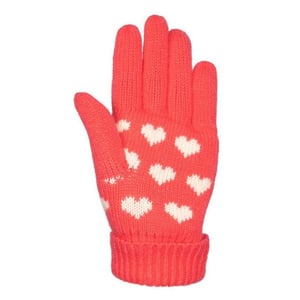 Trespass Meisjes Mary Harten Handschoenen (Aardbei)