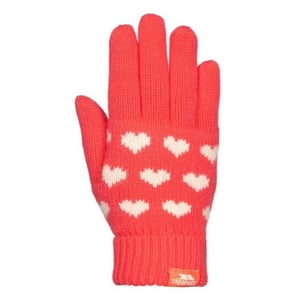 Trespass Meisjes Mary Harten Handschoenen (Aardbei)