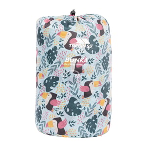 Trespass Bunka 3 Season Tropical Birds Lichtgewicht Slaapzak voor kinderen/Kinderen (Blauw)